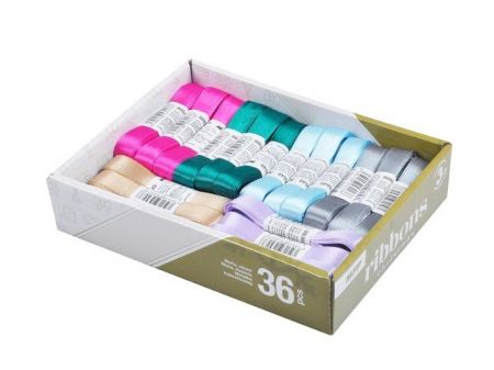 Stuha 3m x 1,2cm box mix 1