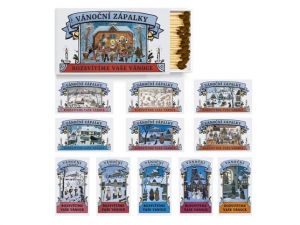 Zápalky vánoční dlouhé Josef Lada, Mix motivů