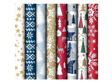 Balicí papír vánoční role 1000x70 mix č. 11