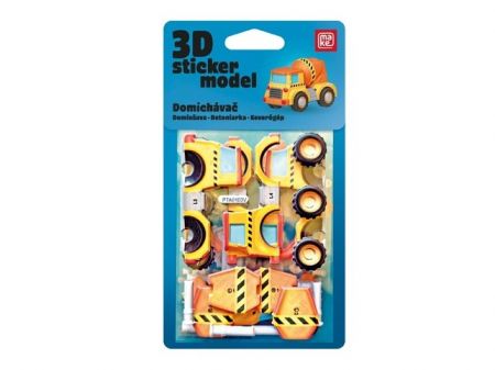 3D Sticker Model Stavební stroje Domíchávač - MAKE