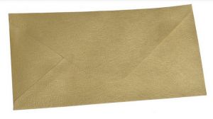 Obálka DL 220mm x 112mm metalická zlatá