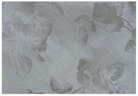 Obálka DL 220mm x 112mm  metalická stříbrná růže