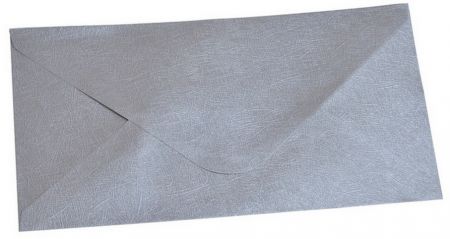 Obálka DL 11,2x21,9 cm metalická s ražbou, fialová