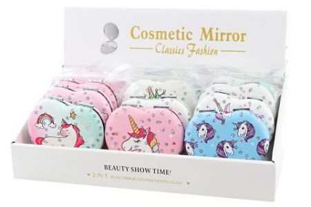 Zrcátko srdíčko jednorožec