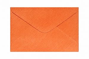 Obálka C6 11,2x15,8 cm metalická s ražbou, oranžová<br />