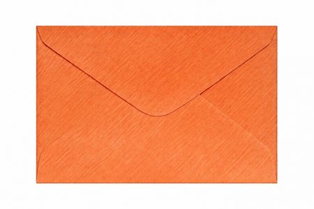 Obálka C6 11,2x15,8 cm metalická s ražbou, oranžová<br />