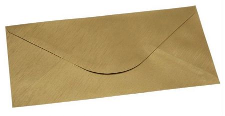 Obálka DL 11,2x21,9 cm metaická s ražbou, zlatá