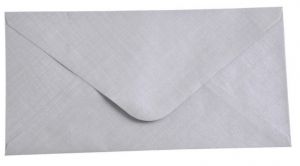 Obálka C6 11,2x15,8 cm metalická s ražbou stříbrná