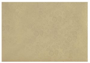 Obálka C6 11,2x15,8 cm metalická s ražbou, krémová<br />