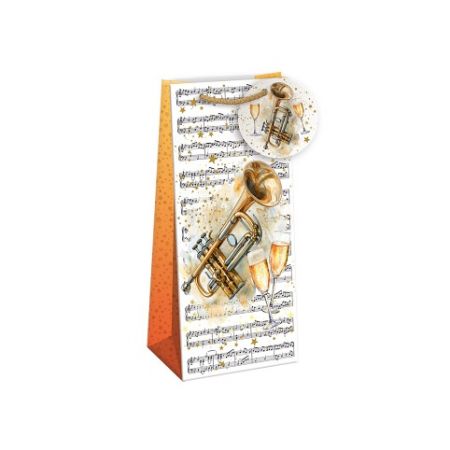 ARGUS Dárková papírová taška na koňak (13 x 29.5 cm) 07770805