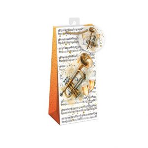 ARGUS Dárková papírová taška na koňak (13 x 29.5 cm) 07770805h