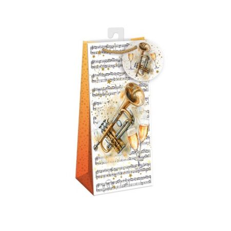 ARGUS Dárková papírová taška na koňak (13 x 29.5 cm) 07770805h