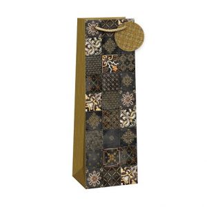 ARGUS Dárková papírová taška LUX na víno (13 x 37.5 cm) 07390204