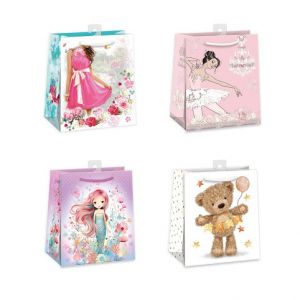 ARGUS Dárková papírová taška 19 x 23 cm mix 12 ks 07450023h