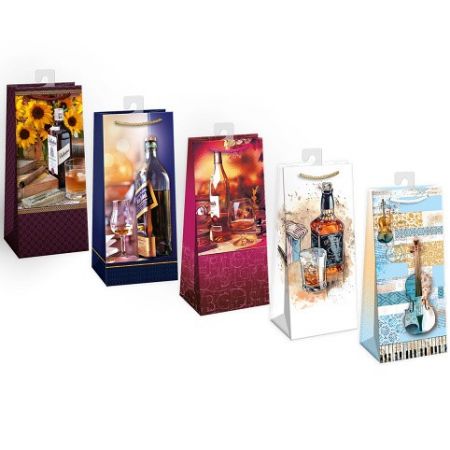 ARGUS Dárková papírová taška (13 x 29.5 cm) mix 12 ks 07750010h