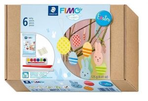 Modelovací hmota FIMO "Air 81 Easter", bílá, 125 g, sada VELIKONOCE, FIMO 81SET04