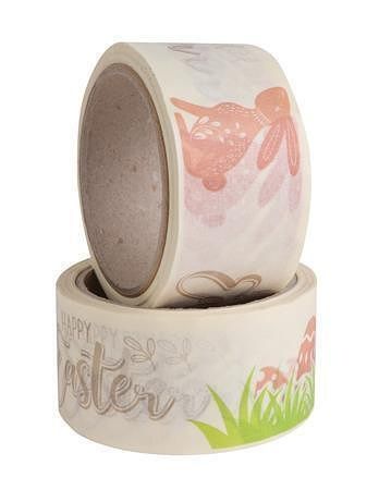 Balicí páska, velikonoční vzor, papír, 50 mm x 20 m, VICTORIA FACILITY