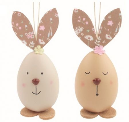 Velikoční veselé vejce Zajíc 5 x 11,5 x 5 cm na zavěšení