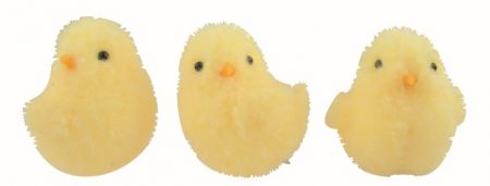 Kuře žluté 6,5 x 7 x 6 cm na klipu 