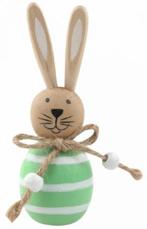 Zajíc dřevěný 3,5 x 10 x 3,5 cm na postavení