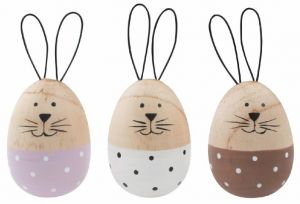 Zajíc dřevěný 5 x 11 x 5 cm na postavení