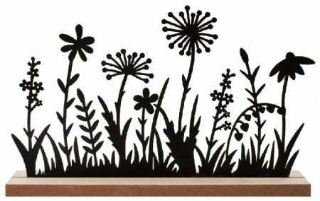 Louka z kovu 22 x 13,5 x 4 cm na postavení