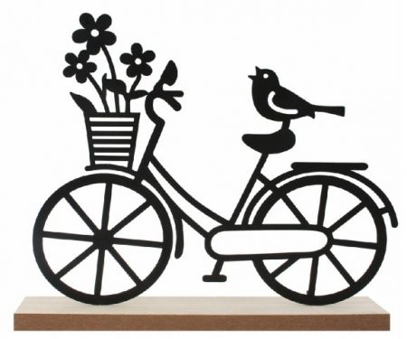 Kolo z kovu 21 x 17 x 4 cm na postavení