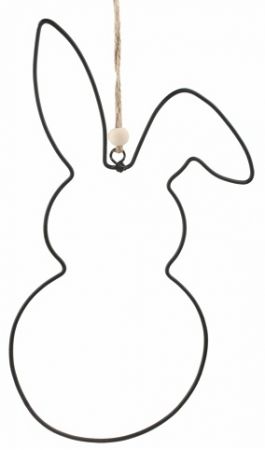 Zajíc z kovu 13 x 22 x 0,5 cm na zavěšení