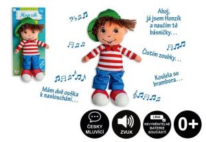 Panenka kluk Honzík hadrový plyš 30cm česky mluvící na kartě