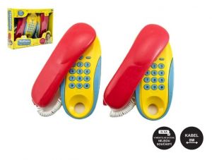 Telefony pokoj - pokoj plast na baterie 2ks vzdálenost 8m v krabici 30x24x7cm