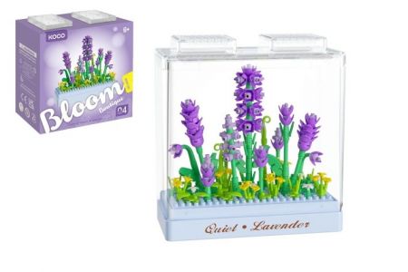 Stavebnice mini KOCO Levandule plast 239ks v krabičce 11x12x5cm