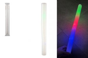 Trubice svítící pěna 47cm na baterie se světlem v sáčku