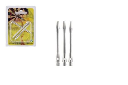 Násadky k šipkám 3ks hliník 5cm na kartě