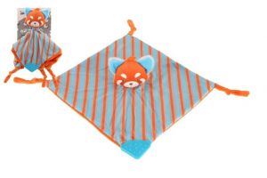 Liška usínáček kousátko plyš 25x25cm na kartě v sáčku 0+