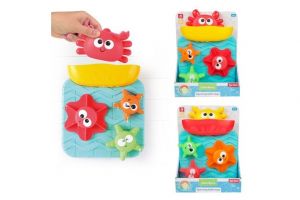 Vodní mlýnek s přísavkou do vany plast 17x23cm 2 barvy v krabici 18x24,5x6cm 12m+