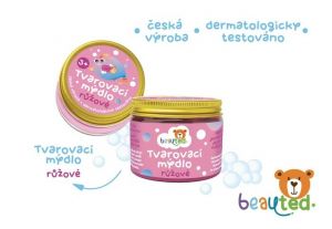 Tvarovací mýdlo růžové beauted v uzavíratelné dóze