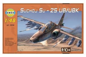 Model Suchoj SU-25 UB/UBK v krabici 35x22x5cm