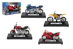 Motorka Welly kov 11cm 1:18 asst v krabičce