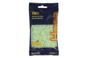 Zažehlovací korálky Hama MIDI svítící ve tmě 1000ks v sáčku