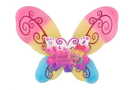 Křídla motýlí nylon 49x48cm v sáčku karneval