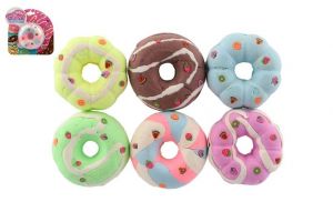 Sliz - hmota donut/kobliha 7cm mix barev na kartě