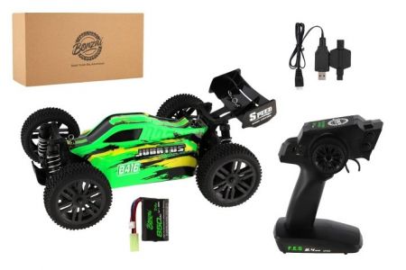 Auto RC Buggy Bonzai Jubatus terénní 30cm plast zelené 2,4GHz na bat.+2xdob. pack v krab.