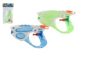 Vodní pistole plast 18cm 2 barvy v sáčku