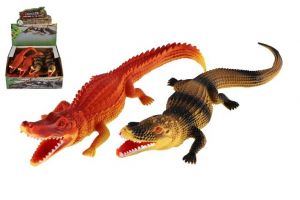 Krokodýl plast 28cm 2 barvy