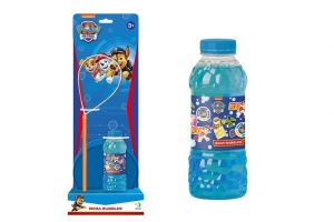 Bublifuk Tlapková patrola/Paw Patrol sada na tvorbu bublin + náplň 0,45L na kartě 15x42cm