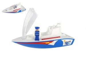 Boazz loď/člun policie s figurkou plast 38cm 24m+