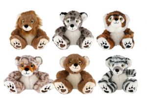 Zvířátko sedící plyšové 14x16cm 6 druhů