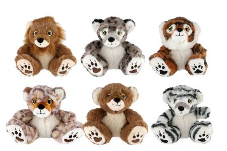 Zvířátko sedící plyšové 14x16cm 6 druhů