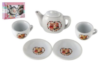Čajová sada nádobí porcelán v krabičce 18x11,5x3,5cm