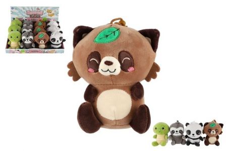 Přívěsek zvířátko plyš 10x13cm 4 druhy 12m+